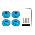 4pcs 1/10 RC Wheel Hex Hubs Nut 14mm Aluminum Wheel Hex Drive Hub for AMMRA Big Rock for Typhon for Senton Upgrade RC Car Parts-Replacement of AR310871[blue]