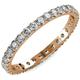 Diamond U-Prong Eternity Band VS2-SI1 G-H 1.54ct tw to 1.75ct tw in 18K Rose Gold.size 6.5