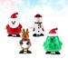 Wind-up Toys 4pcs Christmas Walking Props Snowman and Elk Clockwork Toys Tree Model Wind-up Toys Party Favors Santa Gift Party Supplies for Kids