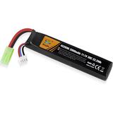 FancyWhoop Airsoft Battery 11.1V Rechargeable 3S LiPo 2000mAh 30C Hobby Battery with Mini Tamiya & JST XH Connector for Airsoft Model Rifle RC Car Drone