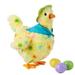 Electric Musical Plush Stuffed Animal Toy Hen Laying Eggs Toy with 3 Eggs Laying Egg Chicken Toy Gift for Boys Girls 3-6 years