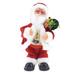 Adorable Santa Claus with Gift Bags Musical Toy Sound Electric Music Doll Animated Stuffed Gift Christmas Home Decor for Kids Children Without Battery