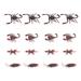 40 Pcs Cosplay Props Tricky Simulation Crawling Horror Toys Artificial Insect Props for Halloween Festival Party Scary Night (Cockroach Scorpion Gecko Style)