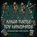 Buy Today! Gomind Teenage Mutant Ninja Turtles Shell 7 Teenage Mutant Ninja Turtles Action Figure Statue Model Toy TMNT 1990/Movie Turtles Toys for Birthday Gifts Decorations Collection_All four