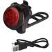 LFOGoods 1pcs Bike Rear Light Mini Bike Light Bike Lights Front and Back Rechargeable Waterproof Bicycle Tail Lights Cycling Led Head Front Light USB Tail Clip Lamp