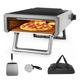 Towallmark Outdoor Gas Pizza Oven 12-Inch Portable Stainless Steel Pizza Grill Rotary Pizza Oven Pizza Maker For Outdoor Backyard Camping Picnic Pizza Grills