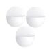 NUOLUX 3 Pcs Wall Hanging Vases Plastic Wall Flowerpot Semi-circular Holder (White)