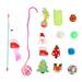 14pcs Christmas Cat Toys Interactive Fun Colorful Feathers Plush Toys Socks Christmas Themed Kitten Toys