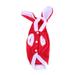 Pet Clothes Supplies Rabbit Design Pet Makeover Cloth Warm Fancy Cosplay Costume Outfit for Dog Pet Size XS Red