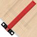 Tzrofpl T-Square Ruler 12inch Aluminum Alloy Woodworking Scribe Marking T-Ruler Portable Layout Measuring Scriber Precise Carpenter Line Gauge for Positioning Marking Measure