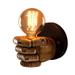 Wall Light Decoration Holder Novelty Fist Shape Wall Lamp Holder Wall Art Decoration for Bar Restaurant Cafe Right Hand