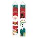 BVGFSAHNE WOCLEILIY Christmas Couplet Holiday Party Porch Flags Decorative Pendant Curtain Banner Christmas Couplet