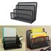 Daiosportswear Clearance Sale Desk Organizer for Office Desk Organizers and Accessories with 3Compartments + Drawer | The Mesh Collection Black