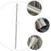 Stainless Steel Flag Pole Stainless Steel Wall Mount Flag Pole Rustproof Flagpole for Porch Yard (Silver)