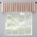 Sun Zero Evelina Faux Dupioni Silk Beaded Tassels Thermal Extreme 100% Blackout Back Tab Curtain Valance 50 x 17 Pink