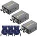 SDI to HDMI 3G Micro Converter with Power Supply With 3 HDMI Cables 3-Pack