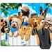 knseva Dogs Outdoor Guys Gaming Mouse Pad Custom Cute Puppies on Holiday Funny Mouse Pads