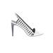 Calvin Klein Heels: White Shoes - Women's Size 9 1/2 - Peep Toe