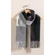 Brands - Klass Check Tassel Scarf Black/White Women's