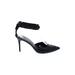Brian Atwood Heels: Pumps Stiletto Chic Black Solid Shoes - Women's Size 7 1/2 - Pointed Toe