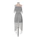 MASON & BELLE Casual Dress: Gray Dresses - Women's Size Small