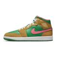 NIKE Air Jordan 1 Mid SE Men's Trainers Shoes DX4332 (Chutney/Celestial Gold-Lucky Green 700) (Chutney/Celestial Gold-Lucky Green, UK Footwear Size System, Adult, Men, Numeric, Medium, 10)