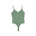 ASOS Bodysuit: Green Solid Tops - Women's Size 6