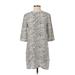 Equipment Casual Dress - Shift: Tan Snake Print Dresses - Women's Size X-Small