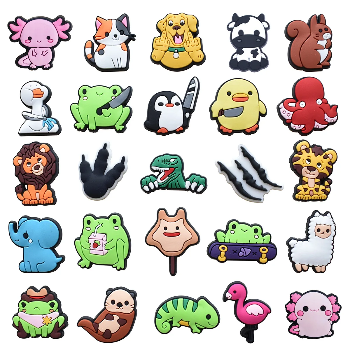 Breloques de chaussures en forme de canard, couteau drôle pour Crocs, accessoires pour hommes, sabots, épingles pour femmes, Badge pour garçons et filles, Jeans, décorations pour enfants, accessoires