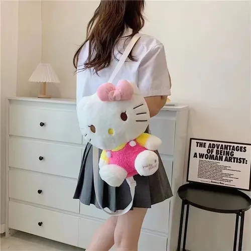 Neue Sanrio Hallo Kitty Kawaii Plüsch Rucksack Stofftiere Puppen Spielzeug Plüsch tasche Anime