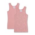 Sanetta Mädchen-Unterhemd (Doppelpack) Rosa | Hochwertiges und nachhaltiges Unterhemd für Mädchen aus Bio-Baumwolle. Inhalt: 2er Set Unterwäsche für Mädchen 128