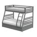 ACME Jason Bunk Bed with 2 Drawers, Wooden Bunk Bed