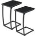 C Shaped End Table Side Table of 2