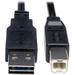 Eaton Tripp Lite Series Universal Reversible USB 2.0 Cable (Reversible A to B M/M) 10 ft. (3.05 m)