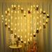 KLZO Photo Clip String Lights LED Battery Operated Starry Fairy Copper String Lights with Clips Warm White for Pictures Bedroom Wall Patio Halloween Thanksgiving Christmas Party Wedding DÃ©cor