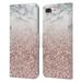 Head Case Designs Officially Licensed Nature Magick Rose Gold Marble Glitter Sparkling Rose Gold 2 Leather Book Case Compatible with Apple iPhone 7 Plus / iPhone 8 Plus