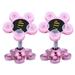2 Pcs Double-sided Silicone Suction Cup Phone Holder Car Mount Phone Carrier Creative Universal Mobilephone Stand Bracket (Rosy)