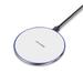 Ybeauty Round 10W Qi Wireless Mobile Phone Charger Fast Charging Pad for iPhone Sam-sung White One Size