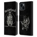 Head Case Designs Officially Licensed Motorhead Graphics Ace Of Spades Lemmy Leather Book Wallet Case Cover Compatible with Apple iPhone 15