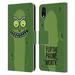 Head Case Designs Officially Licensed Rick And Morty Season 3 Graphics Pickle Rick Leather Book Wallet Case Cover Compatible with Apple iPhone XR