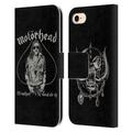 Head Case Designs Officially Licensed Motorhead Graphics Ace Of Spades Lemmy Leather Book Wallet Case Cover Compatible with Apple iPhone 7 / 8 / SE 2020 & 2022