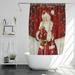 Apmemiss Christmas Ornaments Clearance Christmas Shower Curtain Merry Christmas Shower Curtains for Bathroom Winter Bathroom Home Decor Cute Winter Holiday New Year Snowman Decor 72X72In Indoor