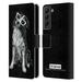 Head Case Designs Officially Licensed P.D. Moreno Black And White Dogs Border Collie Leather Book Wallet Case Cover Compatible with Samsung Galaxy S22+ 5G