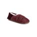 Women's Quilted Bootie Slippers by MUK LUKS in Oxblood (Size S/M)