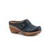 Wide Width Women's Macintyre Casual Mule by SoftWalk in Smoke (Size 8 W)