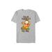 Men's Big & Tall Talk Turkey Tee by Mad Engine in Athletic Heather (Size LT)