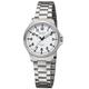 REGENT 3287.90.99 Women's Watch Titanium with Link Strap 32 mm Analogue 10 ATM Sapphire Glass, Titanium band white