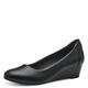 Jana Damen Pumps mit Keilabsatz Vegan, Schwarz (Black), 39 EU