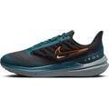 Nike Herren Air Winflo 9 Shield Laufschuh, Schwarz Orange Black Safety Orange Geode Teal, 39 EU