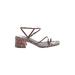 Marc Fisher LTD Heels: Brown Shoes - Women's Size 10 - Open Toe